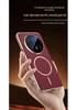 Huawei Mate70air Phone Case with Lens Film, SUP-AL90: Trendy Leather Texture, Full Coverage Lens, Magnetic Suction