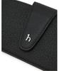 Hejiseumaenaegseseoli Black Logo Decorated Cowhide Glasses Case
