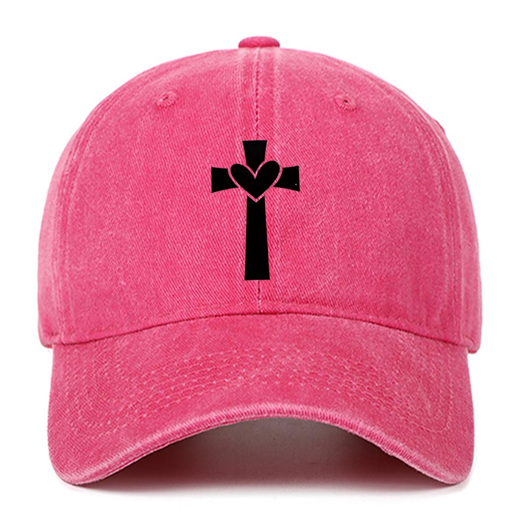 Black Personalized Pattern Printed Baseball Hat Outdoor Activity Washed Duck Tongue Hat Suitable for Sunscreen and Sunshade