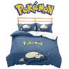 Pokemon Snorlax 3d Digital Print Bed Set With Cartoon Pattern For Kids Bedroom Decor