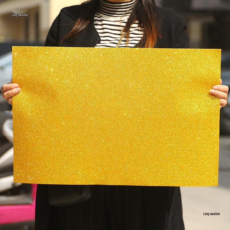 Thick Glitter Foam Paper Gold Sequin Craft Material