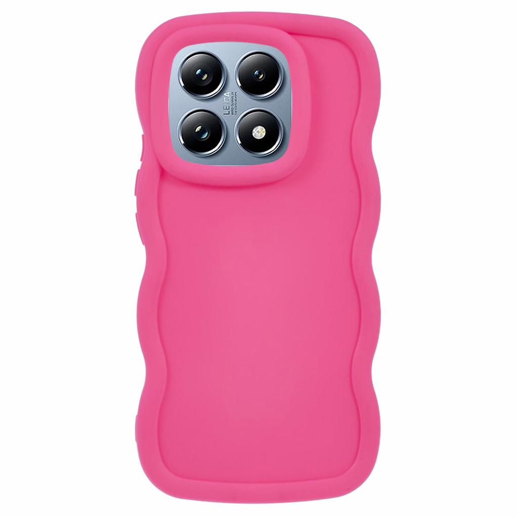 For Xiaomi 14T Case TPU Protective Phone Cover Unique Curly Wave Frame