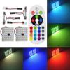T10 RGB 12Led 15Led 24Led 36Led Car Led Remote Control Rgb Car Led Panel Interior Auto Lights Reading Dome Festoon BA9S Adapter DC 12v Light