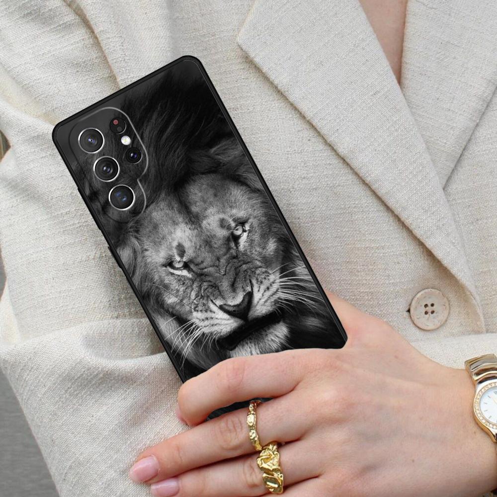 Ferocious Lion Cell Phone Case for Samsung Galaxy S26 Ultra S25 S24 S23 S22 S21 S20 Note10 Cover