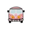 New Pink Butterfly Embroidery Cloth Sticker Cartoon Bus Patch Sticker Bag Decoration Flower Embroidery Label