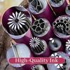 6pcs Nail Art Stamp Pen Set Nail Graffiti French Tip Maker Stencil for Women Girls Home DIY Nail
