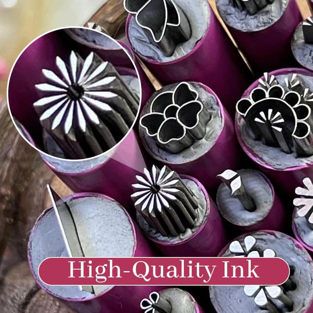 6pcs Nail Art Stamp Pen Set Nail Graffiti French Tip Maker Stencil for Women Girls Home DIY Nail