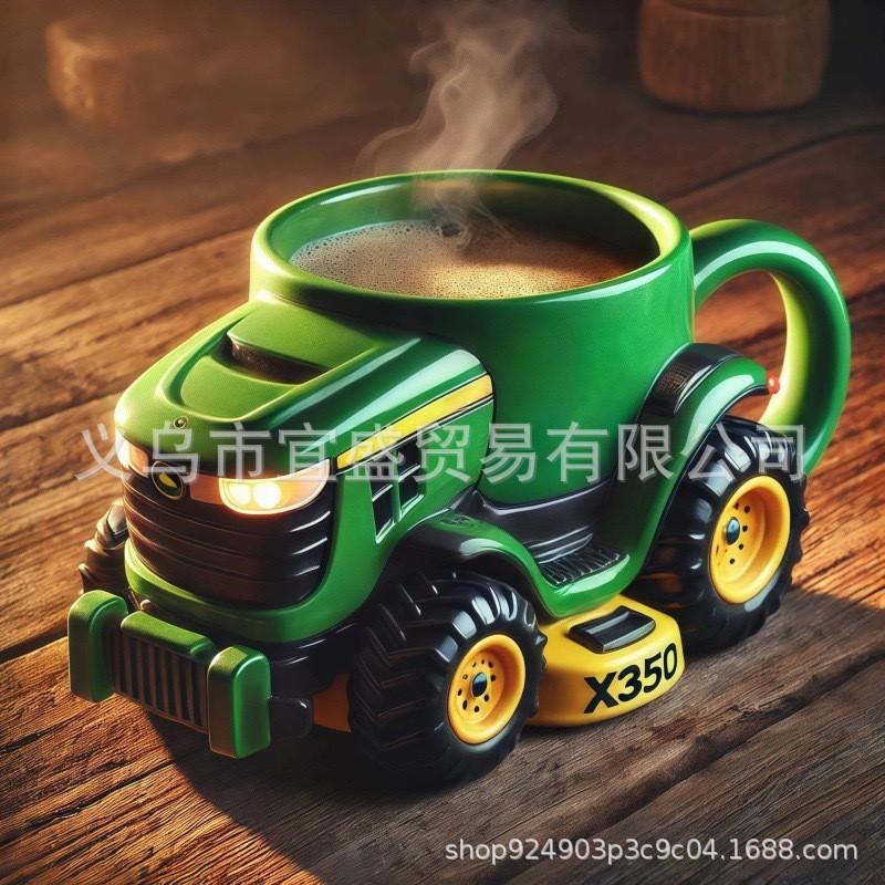 Vintage Farm Tractor Mug Retro Equipment Coffee Cup Farmhouse Decor