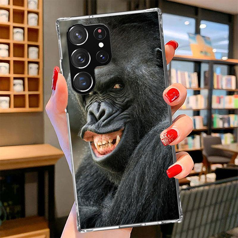 Monkey Memes Phone Case For Samsung Galaxy S26 S25 Edge S24 Ultra S23 S22 Plus S21 S20 FE Soft Fundas Shell Galaxy S25 S24 S23 S