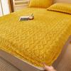 Gaoke Heavy Tafu Fleece Fitted Sheet, Bedcover, Single Piece Cotton Clip Mattress Protective Cover, Winter Fitted Sheet, Single Piece