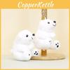 Sweet Polar Bear Plush Keychain Mini Stuffed Animal Perfect For Bags And Keys
