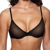 Women Lace Bra Sheer Underwire Unlined See Through Bra