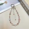 Fashion Pearl Butterfly Pendant Pvc Phone Chain For Women And Men