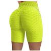 Women Wrinkled High Waist Hip Stretch Running Fitness Yoga Pants Biker Shorts