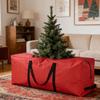 Red Christmas Tree Storage Bag Container Heavy Duty Xmas Home Storage Box 210D Oxford Fabric Waterproof&Dustproof with Zipper