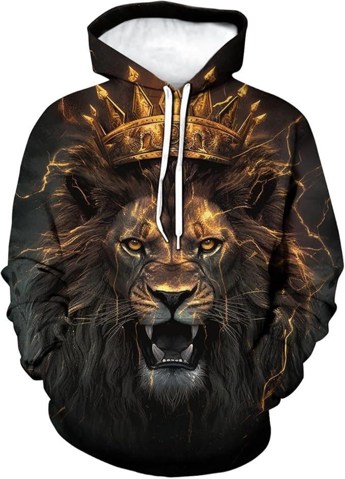 26 New Men's Clothing Popular Animal Printing Series 3D Printing Hoodie Children's Sweater Men's