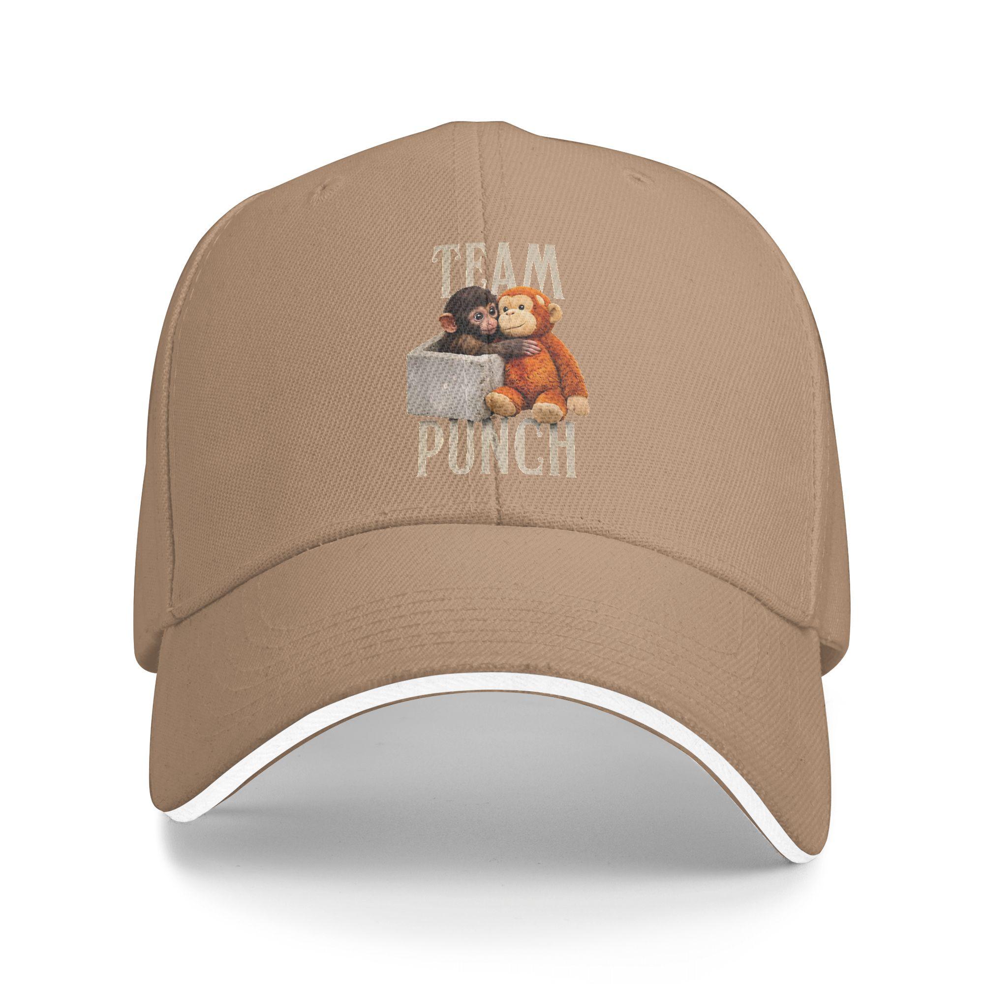 

Summer Casual Baseball Cap Team Punch Lonely Punch Monkey Outdoor Gym Trucker Hat For Men Women Sun Vintage Baseball Caps As Picture хакі