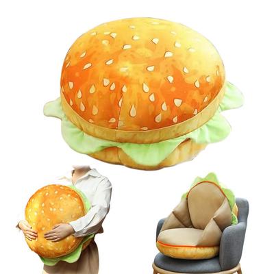 Cheeseburger Plush Pillow Hamburger Stuffed Toy Giant 3D Simulation Burger