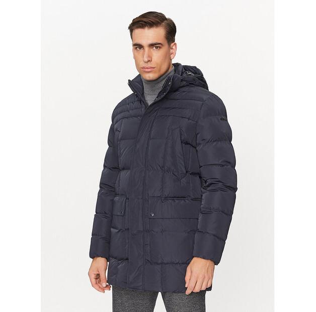 

Пуховик Geox Hilstone M3628B T2941F 1624 синий Regular Fit EU 48
