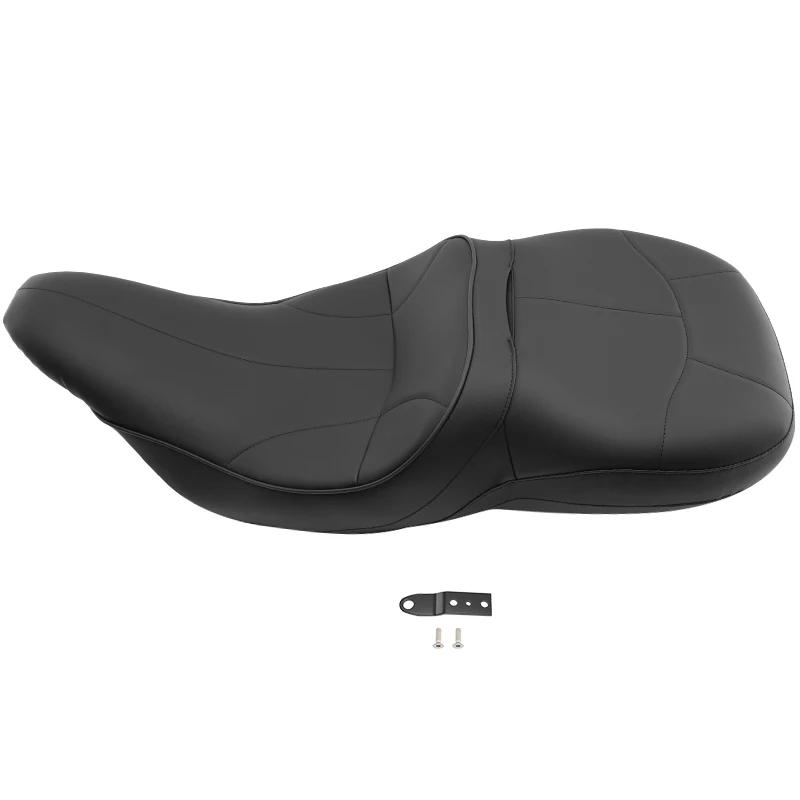 

Черные мотоциклетные аксессуары для Harley Touring Electra Glide Classic 1997-2007 Передние водительские, задние пассажирские, двухместные подушки сиденья