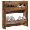 Shoe Cabinet with Shelf Rustic Wood Look 60 x 18 x 60 cm Engineered Wood