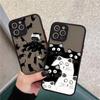 Cute Black Cat Phone Cases for Iphone 8 7 Plus SE2 XR X XS 16 13 12 11 14 Pro MAX 15 Plus Cartoon Hard Shockproof Covers Fundas