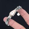 Corona Floreale in Argento 925 con Pietra di Scolecite Chakra Sorella Bracciale Bangle alla Moda