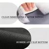 Retro Diatom Mud Bath Mat Quick Drying Anti Slip Super Absorbent Wood Grain Leaf Design for Bathroom Toilet Shower Floor Mat
