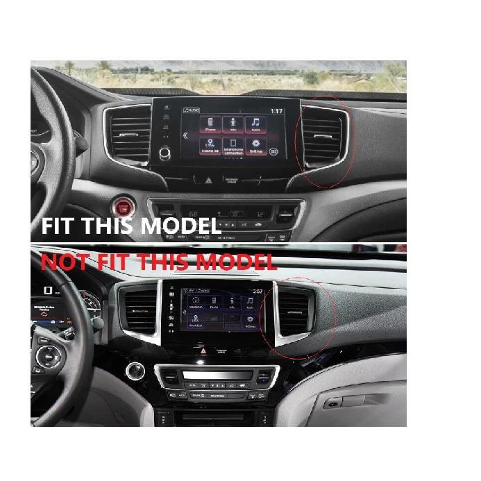 Carbon Fiber ABS Navigation Screen Frame Trim for Honda Pilot  -21