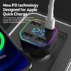 Araç Şarj Cihazı PD 20W QC3.0 Evrensel 4 Bağlantı Noktası Yepyeni