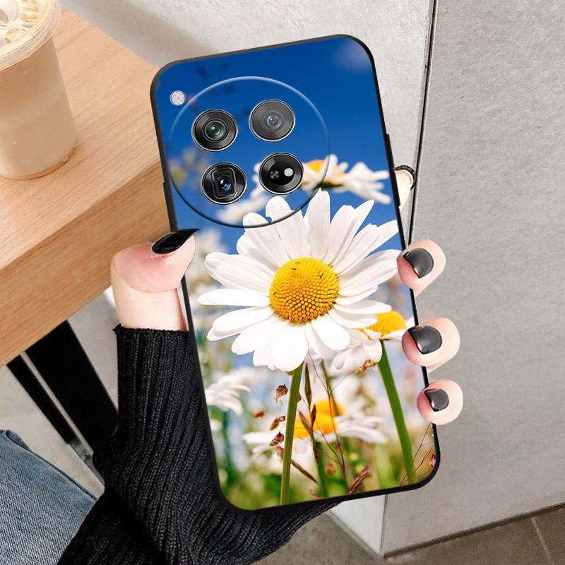 Etui Osłona Na OnePlus 12 Na OnePlus12 Fundas Nowe Czarne Miękki Silikon TPU Ochronne Etui Na Telefon Dla One Plus 12 Zderzak Coque