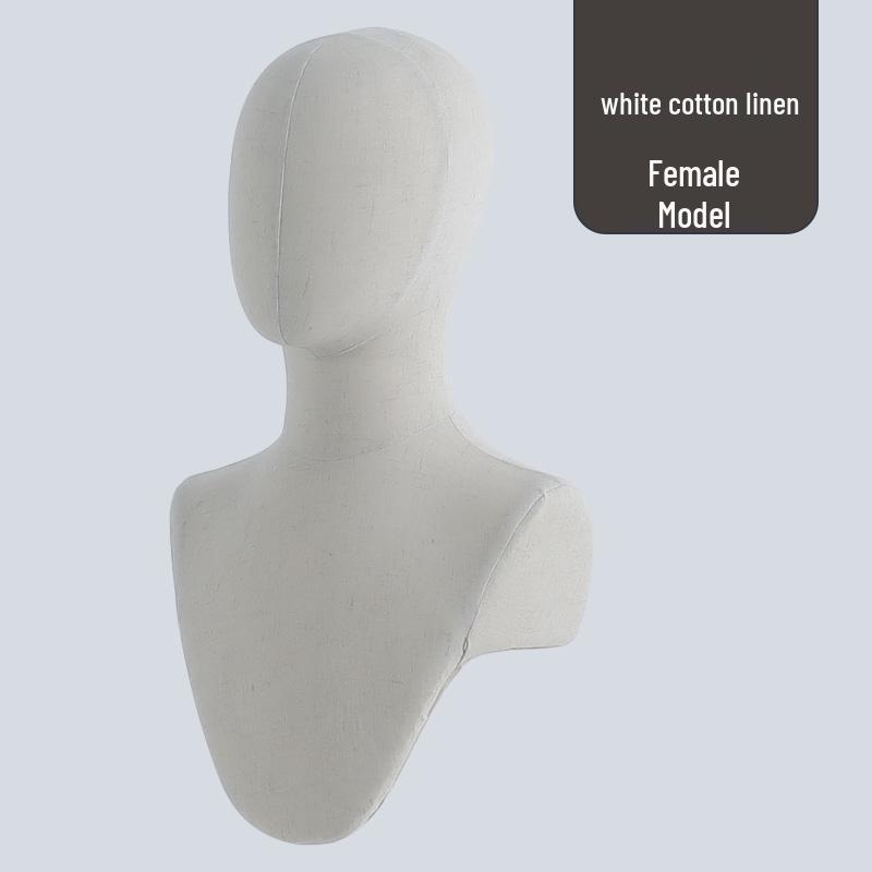 

Універсальний стенд для демонстрації голови: Бавовна, Льон, Оксамит - Ідеально для сорочок, капелюхів, шарфів або перук для вітрин.