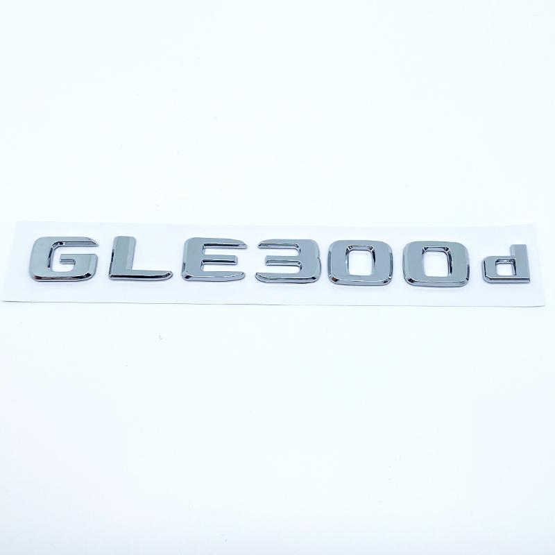 Letters Emblem Badge for Mercedes Benz GLE250d GLE300d GLE350d GLE400 GLE450 4Matic Car Styling Trunk Nameplate Sticker