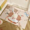 Home Silk Mat Cute Dog Foot Mat Home Door Door Non-slip Mat Cartoon Dirt Scraping Mud Wear-resistant Cutting