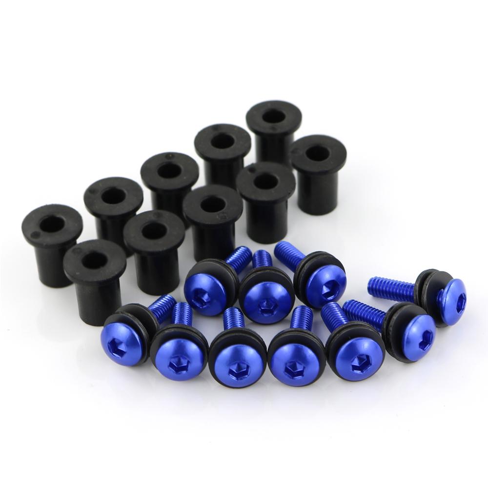 Motorcycle Windshield Bolts Kits For Ducati 748 916 996 998 749 999 848 1098 1198 Windscreen Screws Aluminum Set M4*16 10 Pcs