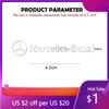 2025 Hot 4/8Pcs For Mercedes Benz AMG GLC W205 W203 W204 W206 W220 W211 W201 3D Metal Car Interior Decoration Sticker Emblem Aut