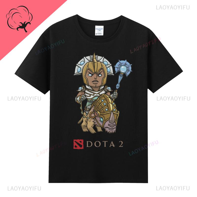 DOTA 2 Camiseta Famous Game TShirt Ropa Hombre 100 Cotton Crewneck Casual Classic Gamer Lover Gifts Tops Graphic T Shirts