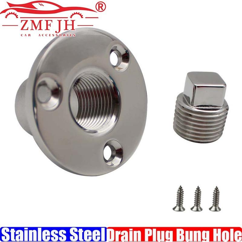 

1Inch Hole Screw Thread Boat Yacht Drain Plug Replacement Brass Marine Garboard Hardware Accessories Corrosion Resistance 316SUS