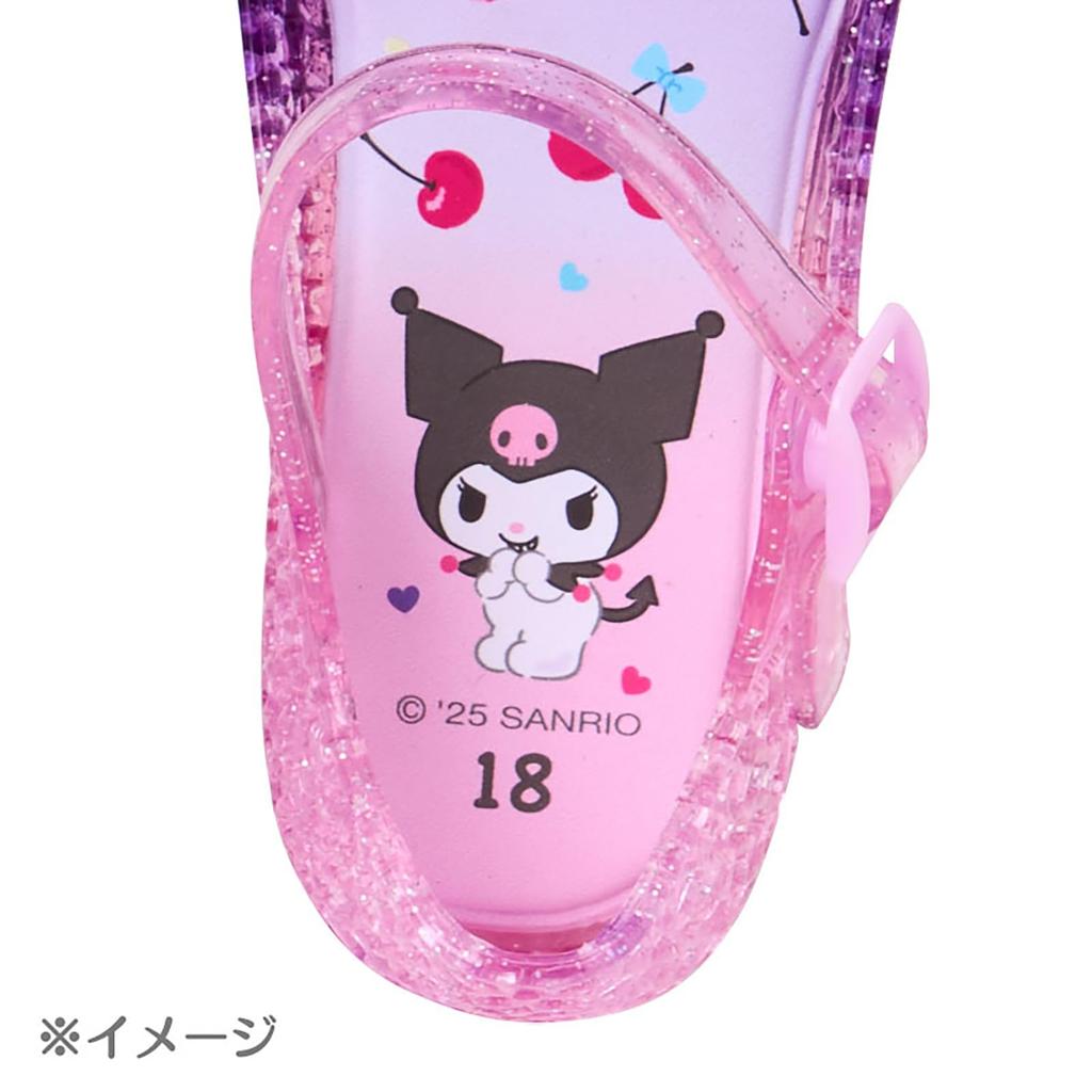 Sanrio Clear Summer Outing 178063 Sandales pour Enfants, Kuromi, 20cm, PVC pour Enfants, Chaussures,