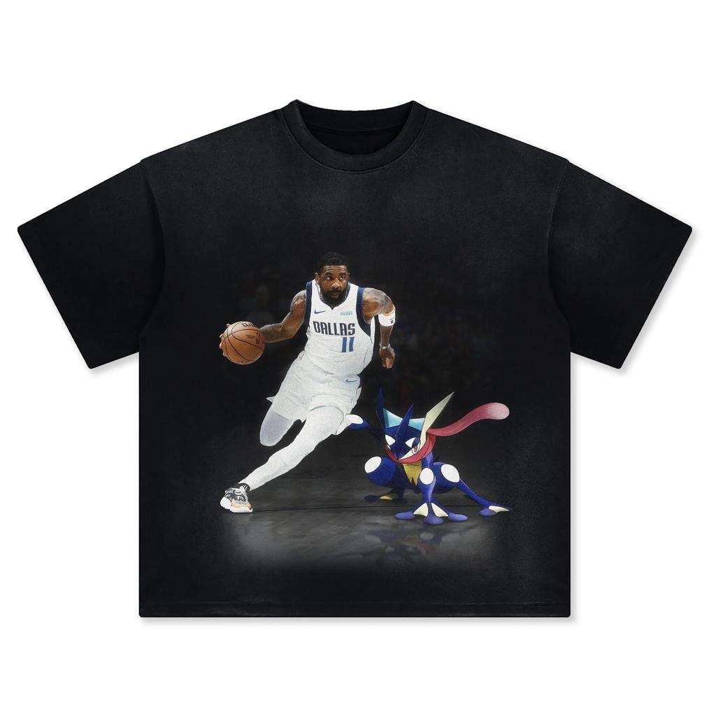 Pokémon Joint Basketball Star Printing Shortsleeved Tshirt Mens 2025 Summer New Fashion Cotton Breathable Y2K Street Top