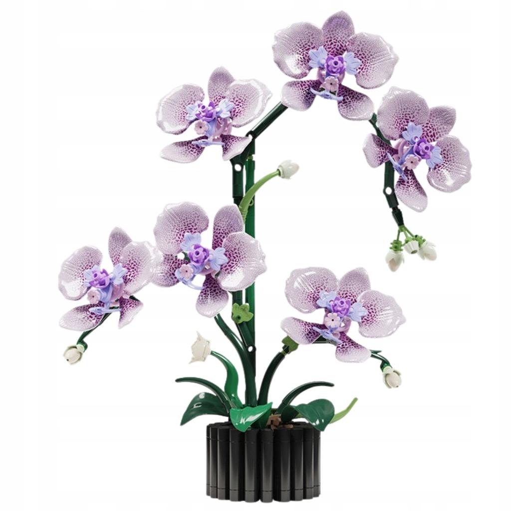MJI 13115 Blocks - Orchid Flower, 619 Pieces - Decorative Orchid Model