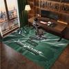 Philadelphia Eagles Personalisiertes Kristall-Samt-Teppich, Benutzerdefinierter Namens-Text Weicher Anti-Rutsch-Teppich für Wohnzimmer Schlafzimmer