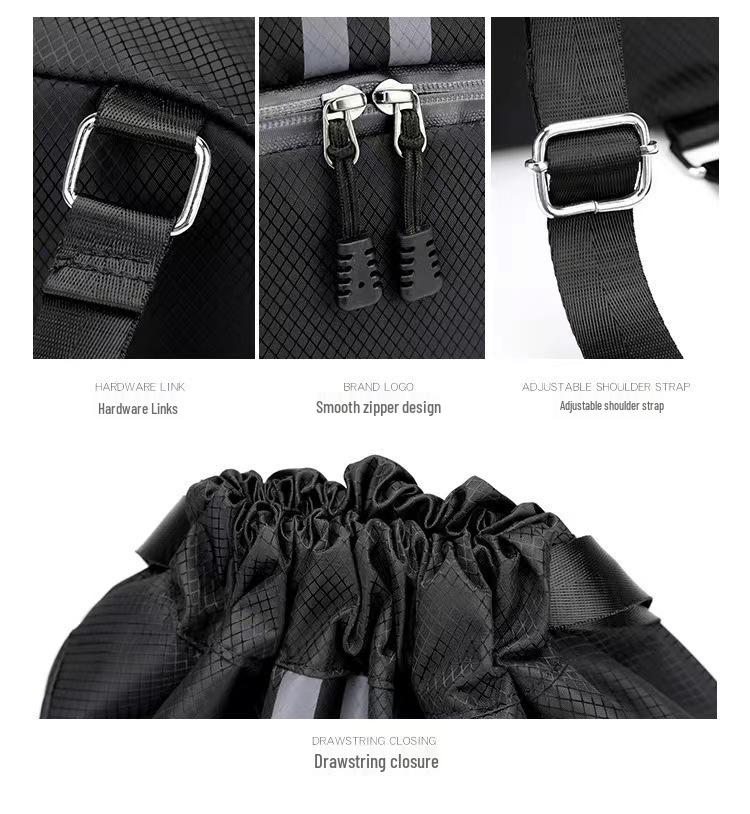 Nass-Trocken-Trennung Sportrucksack: Basketball, Schwimmen, Fitness Kordelzugbeutel für Männer & Frauen