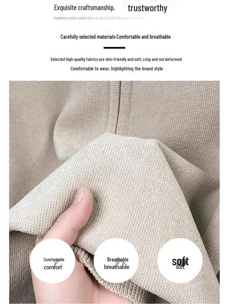 2025 Men's Warm Half-High Collar Zipper Knitwear Base Layer