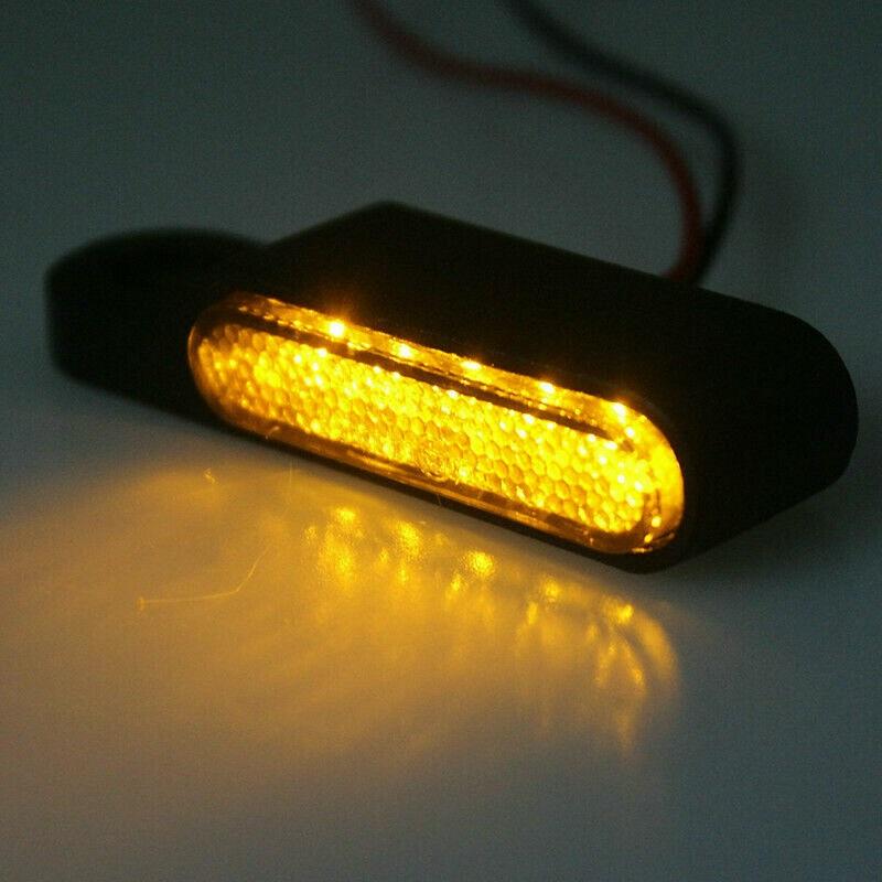 2Pcs LED Motorcycle Turn Signal Indicator Light For Harley Sportster Dyna Honda Shadow Kawasaki Vulcan Yamaha V-Star Road Star