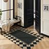 Moynesa Checkered Easy Jute Outdoor Patio Rug 3x5, Washable Indoor Outdoor Rugs for Entryway Non Slip, Farmhouse Carpet for Livi