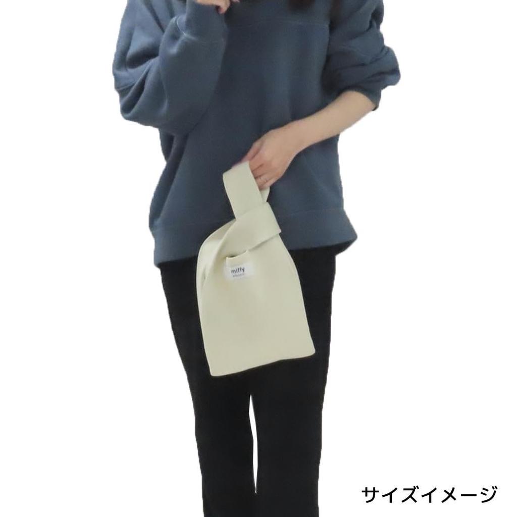 Marimo Craft Miffy Knit Tote W200 x H400 x D100mm Bag, Face, Ivory, (DBM-2640)