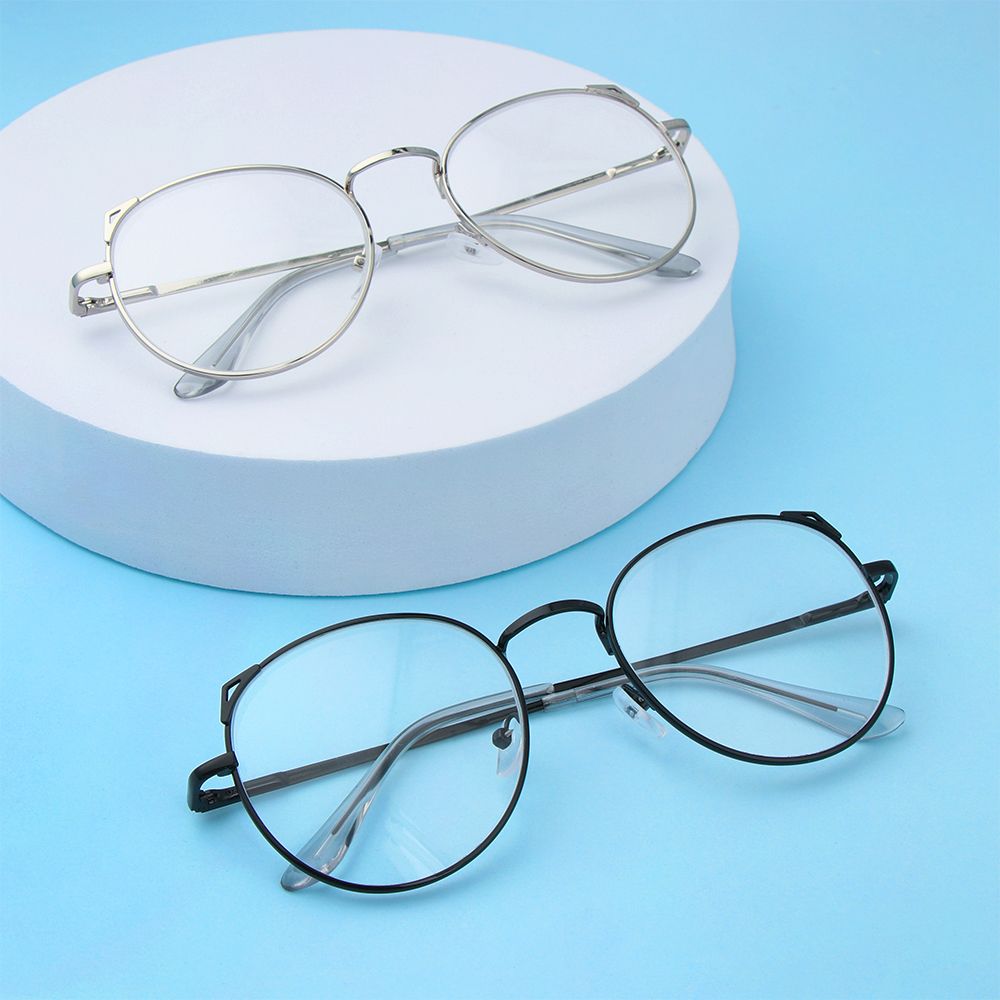 Cute Eye Protection Computer Goggles Cat Ears Eyeglasses Ultra Light Frame Anti-Blue Light Glasses