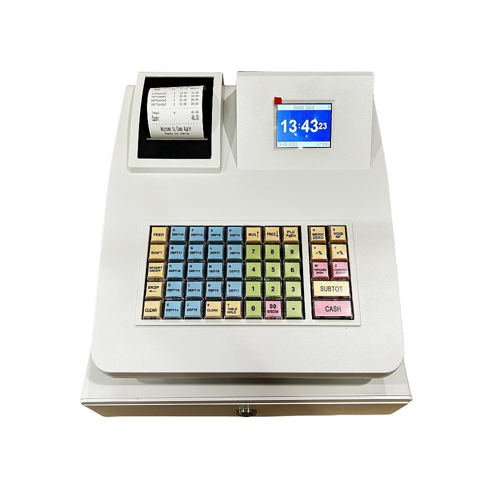 English Electronic Cash Register with UV Bill Validator for Fast Food, Noodle, and Convenience Stores