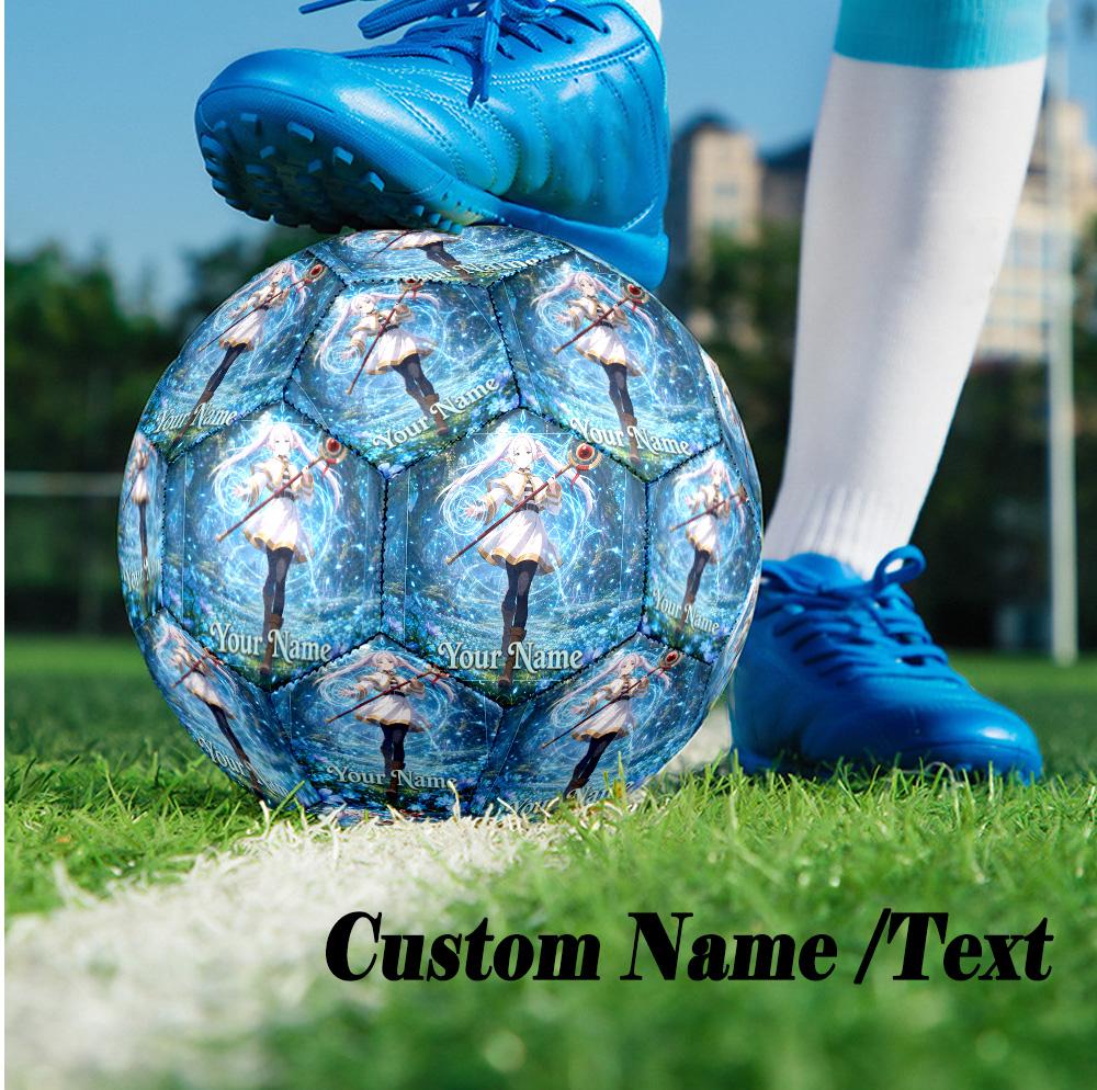 Custom Text Size 5 Soccer Ball, Standard Match Football For OutdoorFrieren Beyond Journey's End